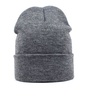 Stretch Knit Cuff Beanie <b>Hat</b> for <b>Men</b> Women Solid Color <b>Winter</b> Warm Watch Acrylic Knitted Ski Skull Cap - Product Image 4
