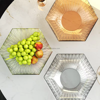 Assiette à fruits classique réutilisable en PET, plateau à collation facile à nettoyer pour bonbons, fruits secs, noix, idéal pour la table basse du salon