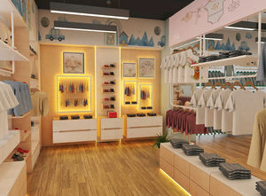 Diseño <span class=keywords><strong>de</strong></span> Interiores para Tiendas <span class=keywords><strong>de</strong></span> Ropa Infantil, Estilo Moderno, Minimalista, Nórdico, LED Ecológico, Colores Pastel Cálidos, Boutique Minorista, Centro Comercial - Product Image 5