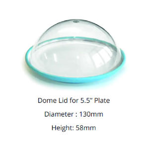 Couvercles à sushi en plastique transparent de qualité alimentaire, 5.5 pouces, matériaux recyclés pour les plats à emporter et les boissons de restaurant et les emballages - Product Image 3