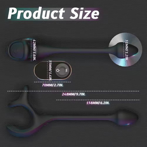Rechargeable soft silicone delay sex ring men's penis ring men's penis sex toy - Product Image 5