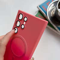 Nouveau étui de téléphone magnétique antichoc en Tpu souple coloré dégradé pour Samsung Galaxy S24 Ultra S23 Fe S22 Plus avec Protection d'objectif