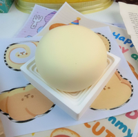 Jouet sensoriel anti-stress portable en silicone ultra-doux en forme de mini cube de tofu pour adultes