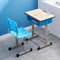Bureau et chaise d'écolier les plus vendus, ensemble bureau et chaise individuels pour l'école et les établissements de formation