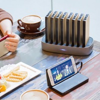 Station de Charge Commerciale avec Batteries Externes 8000 mAh, Multi-Chargeur USB Public pour Restaurant
