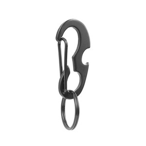 Black Beetle Key Ring Stainless Steel 15kg Load D-Ring Carabiner Bottle Opener EDC Multi-functional Hook - Product Image 5