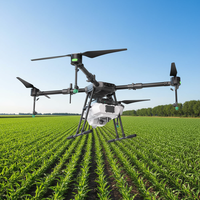Drone agricole intelligent de pulvérisation 10,5 L avec gestion d'équipe PLC, planification de tâches, génération de rapports d'exploitation et construction