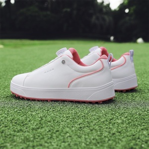 <span class=keywords><strong>Chaussures</strong></span> de <span class=keywords><strong>golf</strong></span> sans crampons blanches et roses pour femmes, baskets de <span class=keywords><strong>golf</strong></span> pour l'entraînement en extérieur - Product Image 2