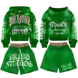 Lightweight Casual Outfit with Premium Stitching and Custom Design & Logo Best Quality Men Hoodie & Shorts Matching <b>Set</b> - Product Image 2