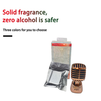 Diffuseur de parfum personnalisé pour console centrale de voiture, design créatif et tendance, avec microphone à tête oscillante et fonction d'aromathérapie