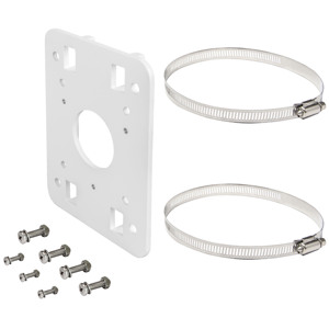 Pole Bracket For Ip <b>Cameras</b> 18 In Length 6 In Height With Mounting Screws And Clamps - Product Image 1