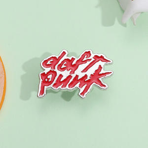 Pin de Esmalte Clásico de la Banda <span class=keywords><strong>Daft</strong></span> <span class=keywords><strong>Punk</strong></span>, Insignia de Aleación de la Banda Musical Eléctrica - Product Image 6