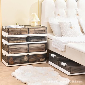 Under Bed Storage Bins Drawer for Clothes Folding Plastic Storage Box with Lid Under Bed Storage Containers with Wheels - Product Image 6