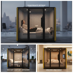 Cabine Acústica Multifuncional Silenciosa de Aço Personalizável à Venda Direta de Fábrica - Product Image 4