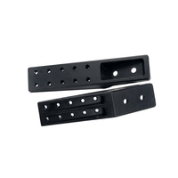 Support de poignée en aluminium usiné CNC sur mesure, pièces usinées de précision, anodisé, OEM ODM, composants de quincaillerie pour équipement industriel