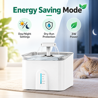 Fontaine à eau intelligente pour animaux de compagnie avec contrôle par application, filtre en résine de charbon actif, tête de pompe 3,5 L 0-45 cm, certifiée CE FCC RoHS, OEM ODM pour chats et chiens