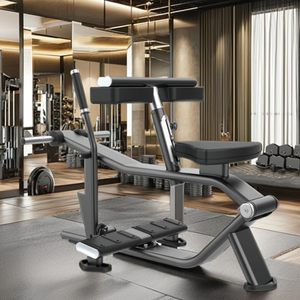 Máquina de extensión de piernas de acero de alta calidad con asiento, cuero antideslizante y resistente al desgaste, para elevación de pantorrillas con carga de placas, modelo L-8062 - Product Image 4