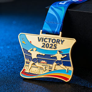 Produce medaglia premio Logo personalizzato con nastro oro argento bronzo onore maratona in metallo medaglie sportive partita <span class=keywords><strong>di</strong></span> basket - Product Image 6