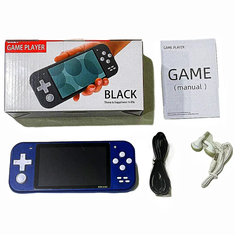 Manufacturer Cheap 4.3 inch HD Nostalgic Retro X20 Mini Handheld Roystick Arcade Handheld Video Game Console