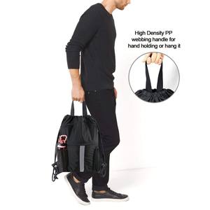 Sac à dos unisexe personnalisé en polyester coloré avec cordon de serrage sac de poche pour le sport doublure de séparation de basket-ball et de football pour le rangement des chaussures - Product Image 5