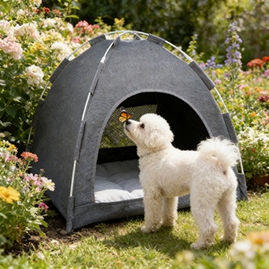 Tenda Pop-up Rotonda Impermeabile per Cani, Best Seller con Borsa per Facile Trasporto in Campeggi e Sentieri - Product Image 2