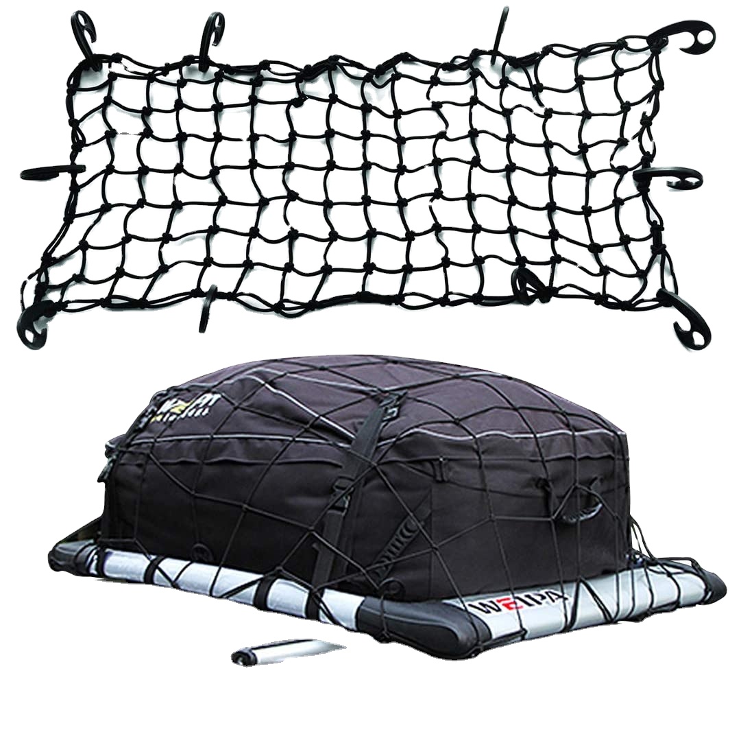 Прямая поставка тянущийся грузовой сетки Tianmei 47x36 дюймов (приблизительно 119,4x91,4 см) регулируемый автомобильный эластичный багажник на крышу для тяжелых условий эксплуатации