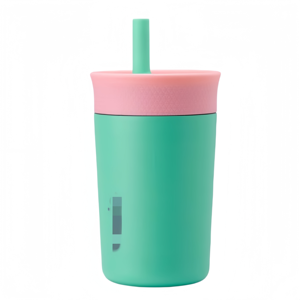 Gobelet Pastel Sans BPA 12oz - Corps en Acier Inoxydable 304, Large Ouverture pour Glace, Comprend une Paille en Silicone <span class=keywords><strong>et</strong></span> une Brosse de Nettoyage - Product Image 5