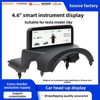 Layar Instrumen Kecil HUD LCD Monitor Kecepatan Restorasi 3/Y Speedometer Baru Buatan Khusus