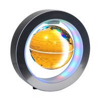 COGIDEA COG004S Globo Magnético Levitante con Iluminación e Inducción Inalámbrica para Navidad y Acción de Gracias