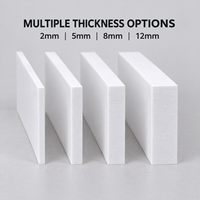 Panneau en mousse PVC blanc, plusieurs options d'épaisseur (2 mm-12 mm), feuille de PVC rigide anti-âge pour signalétique, affichage publicitaire, découpe
