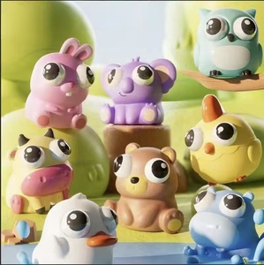 Nouveaux jouets amusants en plastique à presser, mignons dinosaures, balles anti-stress avec yeux qui sortent, mini jouets anti-stress pour enfants unisexe - Product Image 2