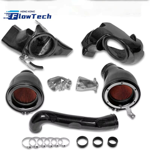 Kit d'admission d'air froid en fibre de carbone sèche FlowTech en promotion avec filtre à air haute performance pour BMW G80 M3 G82 M4 G87 M2 S58 3.0T 2021+ - Product Image 4