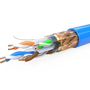 Manufacturers wholesale pure copper CAT5e CAT6 SFTP network cable Gigabit type jumper computer finished network cable