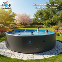 Piscine hors sol gonflable ultra-rigide de haute qualité, grande piscine I Go Drop Stitch pour jardin extérieur, style Ipool