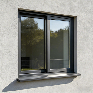 Fenêtre <span class=keywords><strong>coulissante</strong></span> en aluminium et verre à rupture de pont thermique, isolée, étanche, anti-humidité et anti-rouille pour cuisine - Offre Spéciale - Product Image 4