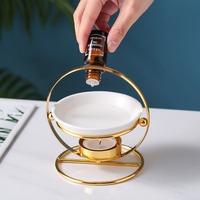 Brûleur d'huile essentielle en céramique, diffuseur d'encens, chauffe-cire, lampe chauffante pour bougies chauffe-plat et aromathérapie