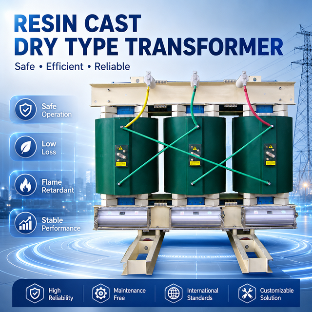 Fast Delivery OEM ODM Resin Cast Dry Type Transformer Indoor Electrical Power Transformer for Factory and Utility Use