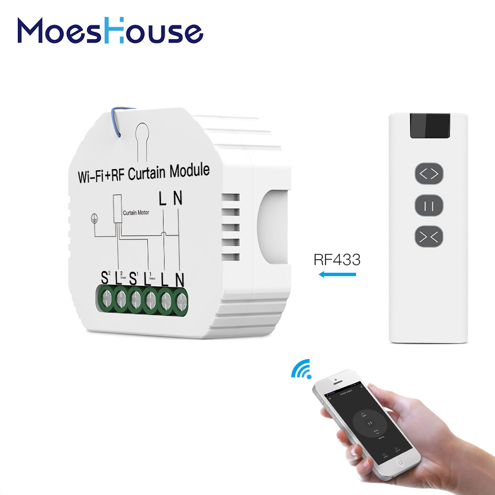 WiFi Mini DIY RF433 умные роликовые жалюзи, жалюзи, модуль переключателя для электрического двигателя