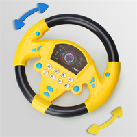 Jeu éducatif pour enfants, volant de voiture en plastique multifonctionnel avec musique simulée, jouet avec ventouse
