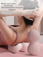 Ballon de massage en caoutchouc en forme d'arachide, taille unique 11 cm, pour yoga, pilates, relaxation des pieds et des muscles du dos