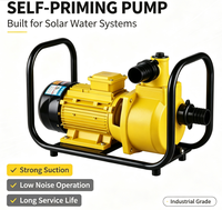 Pompe centrifuge solaire auto-amorçante DC à haut débit de 1,5 kW, ensemble complet avec boîtier de contrôle MPPT, pompe à eau solaire de surface portable