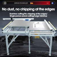 Nouvelle scie à bois sans poussière à table coulissante, scie de découpe multifonctionnelle pour le travail du bois, ensemble de menuiserie domestique pliable