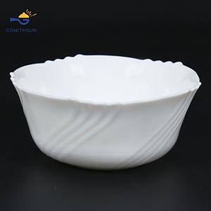 Vaisselle Gowithsun en gros, vaisselle écologique en <span class=keywords><strong>opale</strong></span> blanche, assiette ronde pour pâtes, <span class=keywords><strong>pizza</strong></span>, dessert, plat en verre de 9 à 12 pouces - Product Image 3