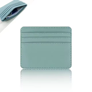 Tarjetero de cuero Pu para identificación, caja de tarjeta de crédito bancaria de Color caramelo, funda de tarjeta delgada con múltiples ranuras, BILLETERA, funda de negocios para hombres y mujeres - Product Image 6