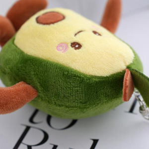 <span class=keywords><strong>Brutto</strong></span> <span class=keywords><strong>e</strong></span> carino portachiavi in peluche di Avocado con ciondolo in peluche di frutta portachiavi Avocado piccola bambola Mini Avocado giocattolo peluche ciondolo - Product Image 5
