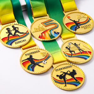 Médailles sportives personnalisées 3D modernes en métal pour le football, le basketball, les récompenses de jeu, or, argent, bronze, commémoratives - Product Image 1