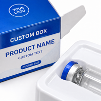 Boîte d'emballage en papier personnalisée écologique pour flacon en verre de 3 ml, 5 ml, 10 ml, produits cosmétiques et soins de la peau