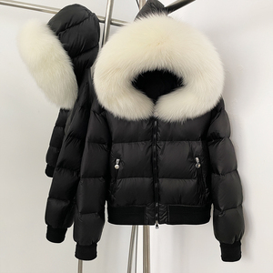 OFTBUY 2025 Manteau d'hiver de luxe pour <span class=keywords><strong>femme</strong></span>, <span class=keywords><strong>avec</strong></span> <span class=keywords><strong>capuche</strong></span> en fourrure de renard naturelle, 90% duvet de canard, épais, chaud, <span class=keywords><strong>imperméable</strong></span>, <span class=keywords><strong>parka</strong></span> <span class=keywords><strong>avec</strong></span> ceinture - Product Image 4