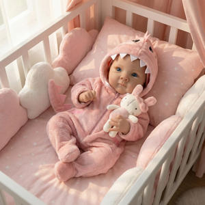 Muñecas Bebé Reborn de Silicona de 45 cm con Cuerpo de Vinilo y Silicona, Disfraz de Dinosaurio Rosa, Muñeca Bebé Reborn para Muñecas de 18 Pulgadas - Product Image 4