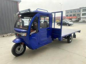 Gas Scooters Tricycle Five-Wheeled Vehicle Truck 530mm Shock Absorber Closed Body 2000 Load Capacity 50-70km <b>Range</b> - Product Image 2